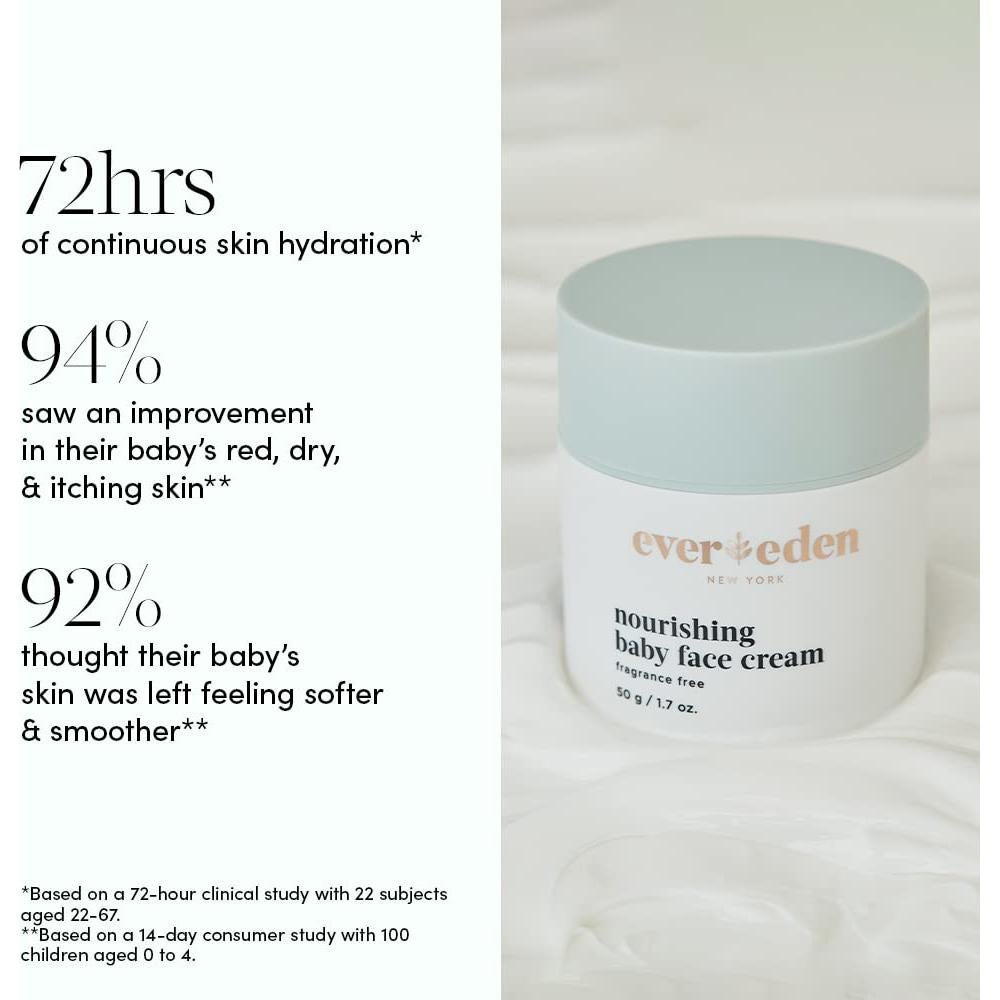 Crema Facial Nutritiva para Bebés Evereden 48 g Sin Fragancia
