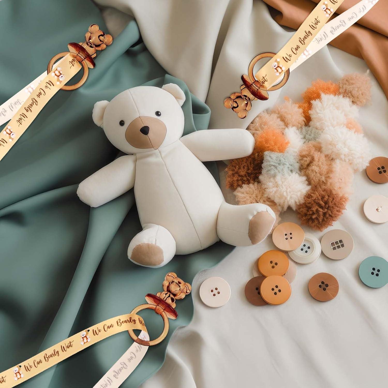 50 Chupetes de Acrílico para Baby Shower - Color Marrón