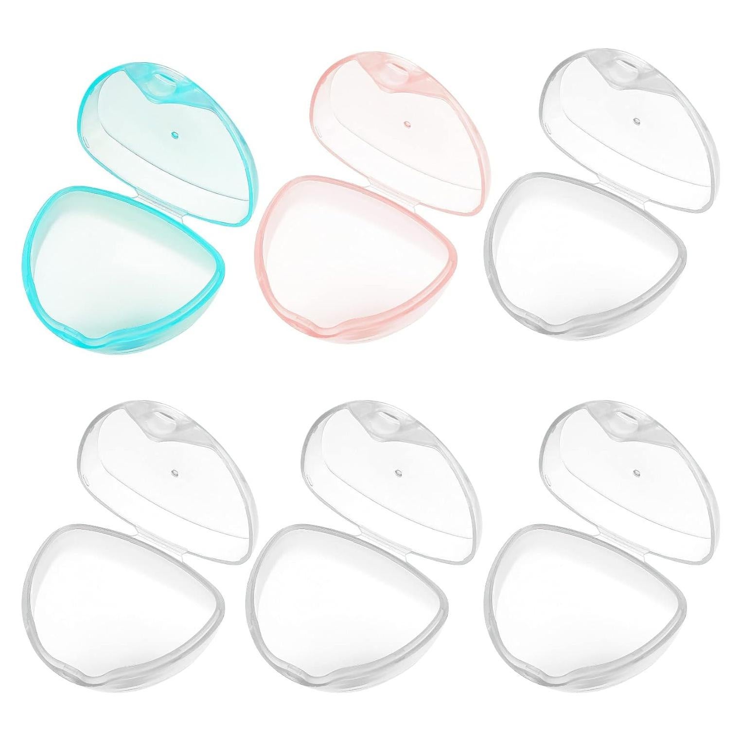 Estuche para Chupete 6 Piezas PP Blanco Azul Rosa