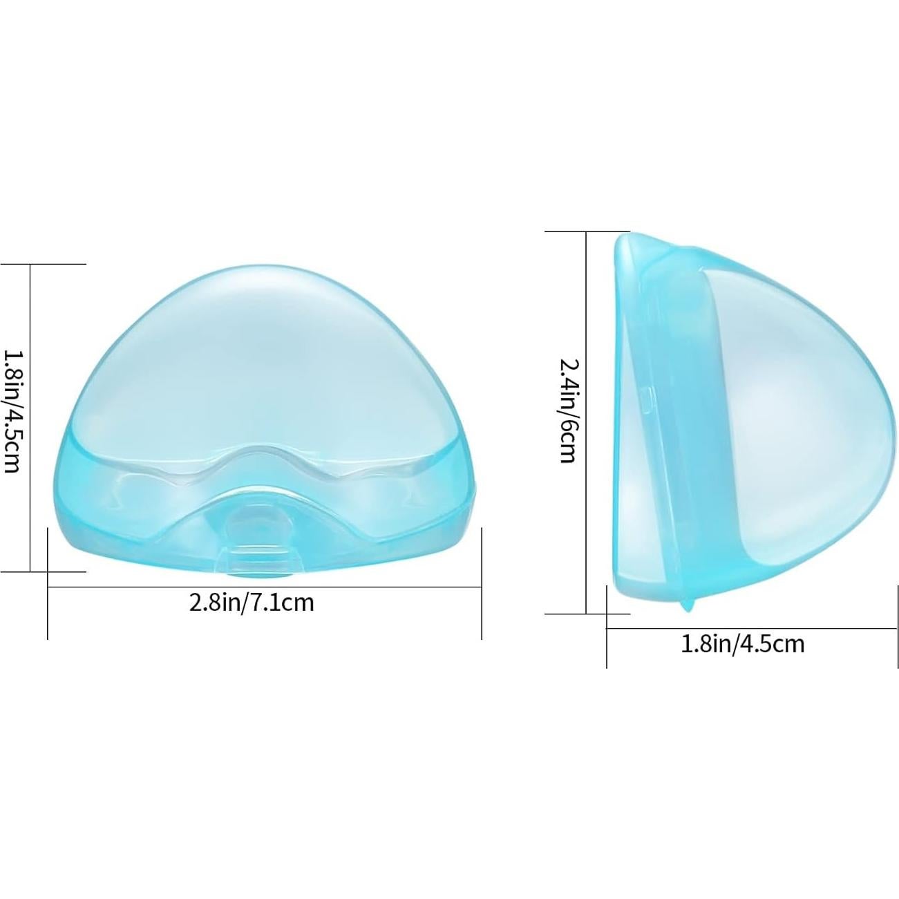 Estuche para Chupete 6 Piezas PP Blanco Azul Rosa