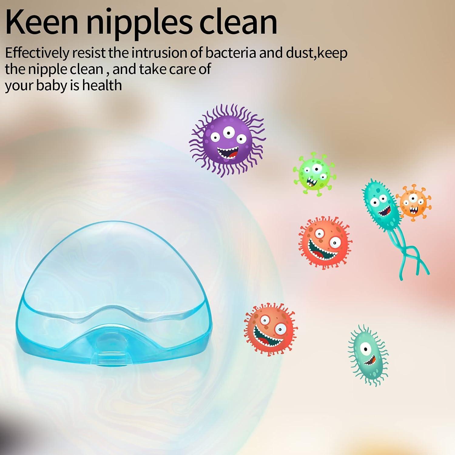 Estuche para Chupete 6 Piezas PP Blanco Azul Rosa