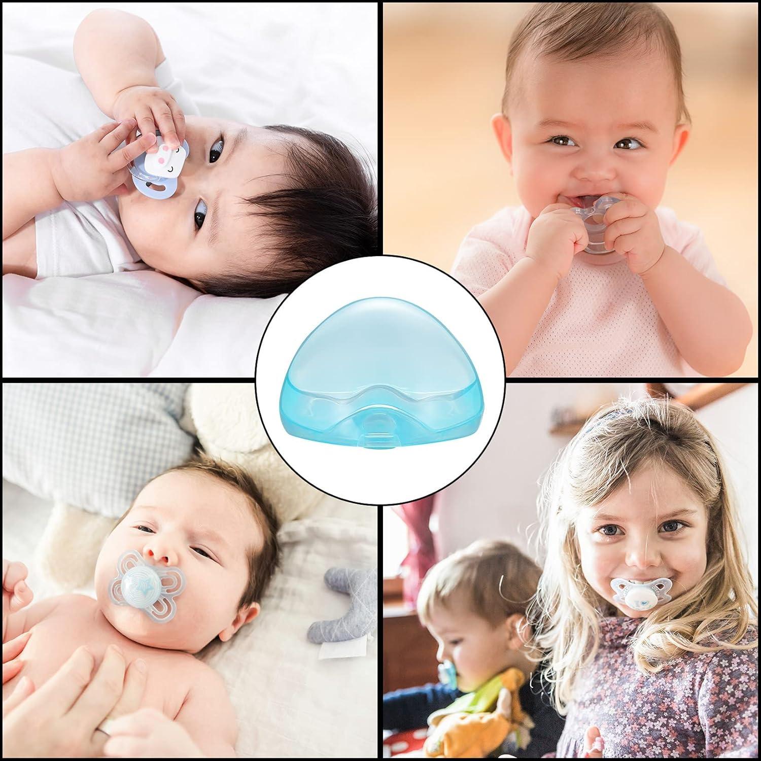 Estuche para Chupete 6 Piezas PP Blanco Azul Rosa