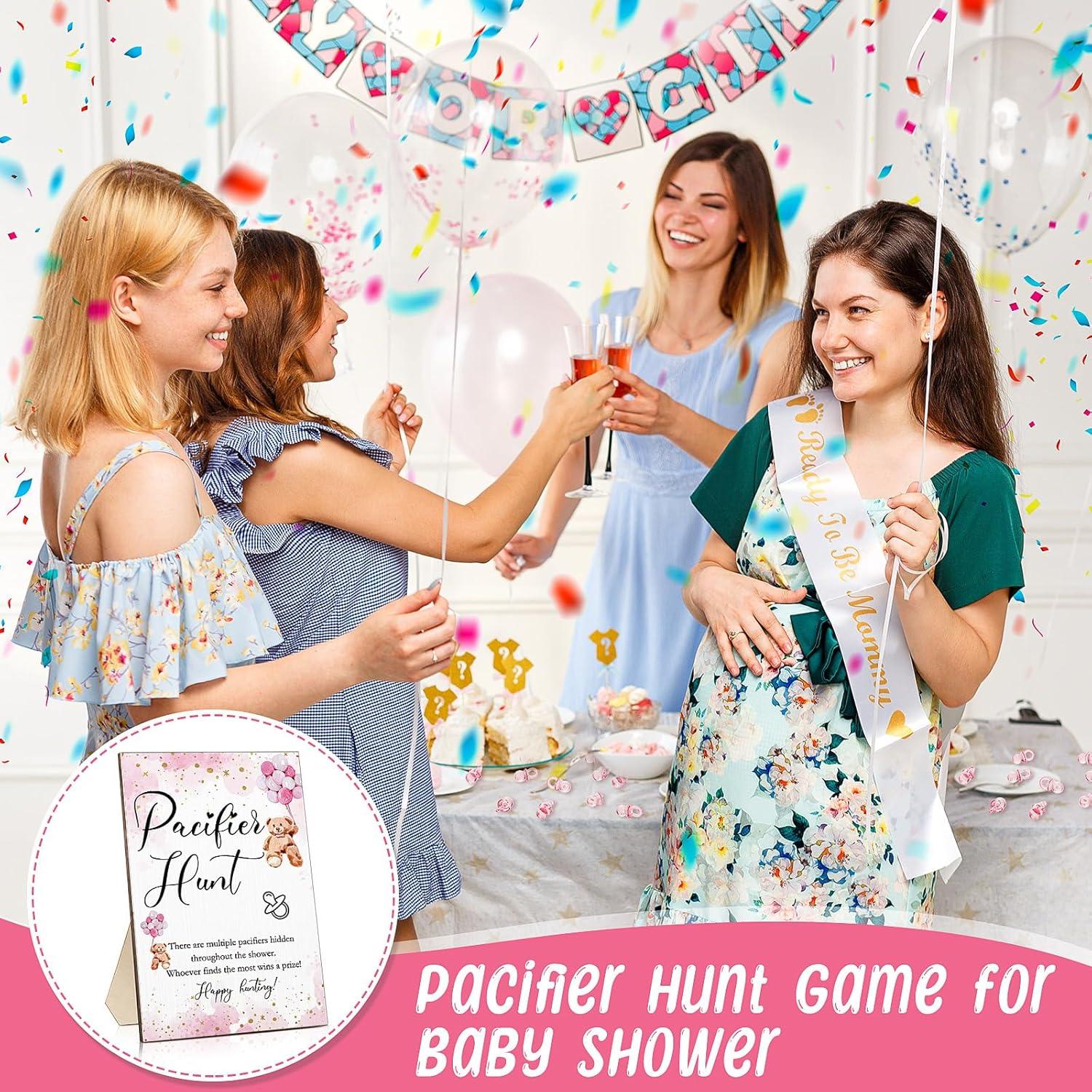 Juego de Búsqueda de Chupetes Roowest 51 Pcs Oso Rosa