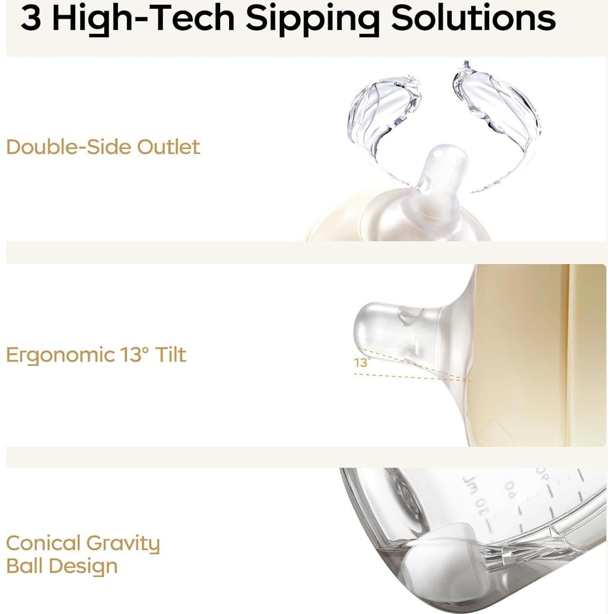 Taza de Aprendizaje Bc Babycare 300ml Antifugas 6+ Meses Azul