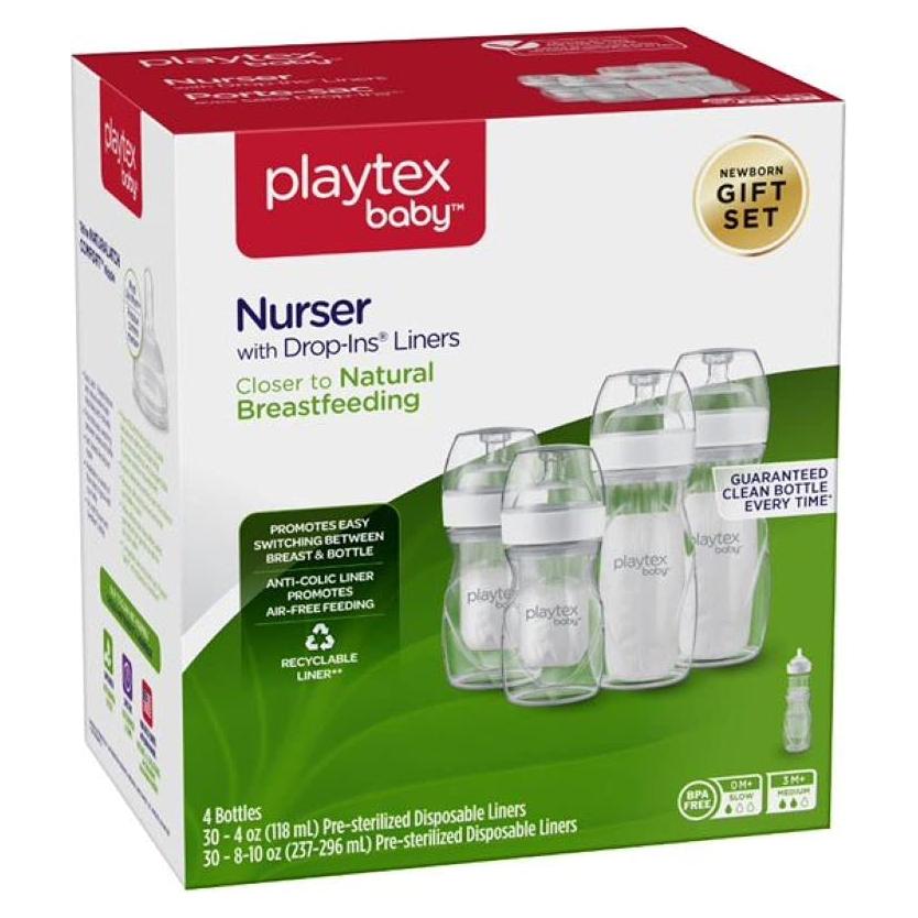 Juego de Biberones Anti-Cólicos Playtex Baby Nurser 4 Pzs