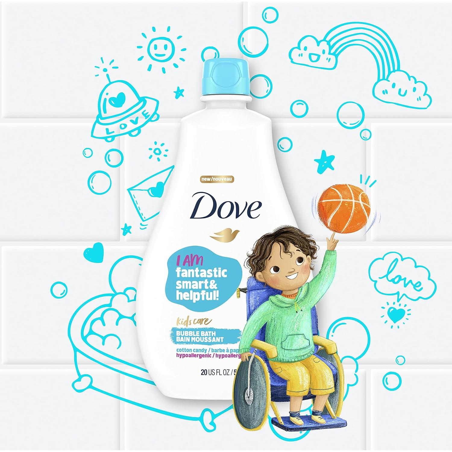 Dove Kids Care Baño de Burbujas Algodón de Azúcar 567 g