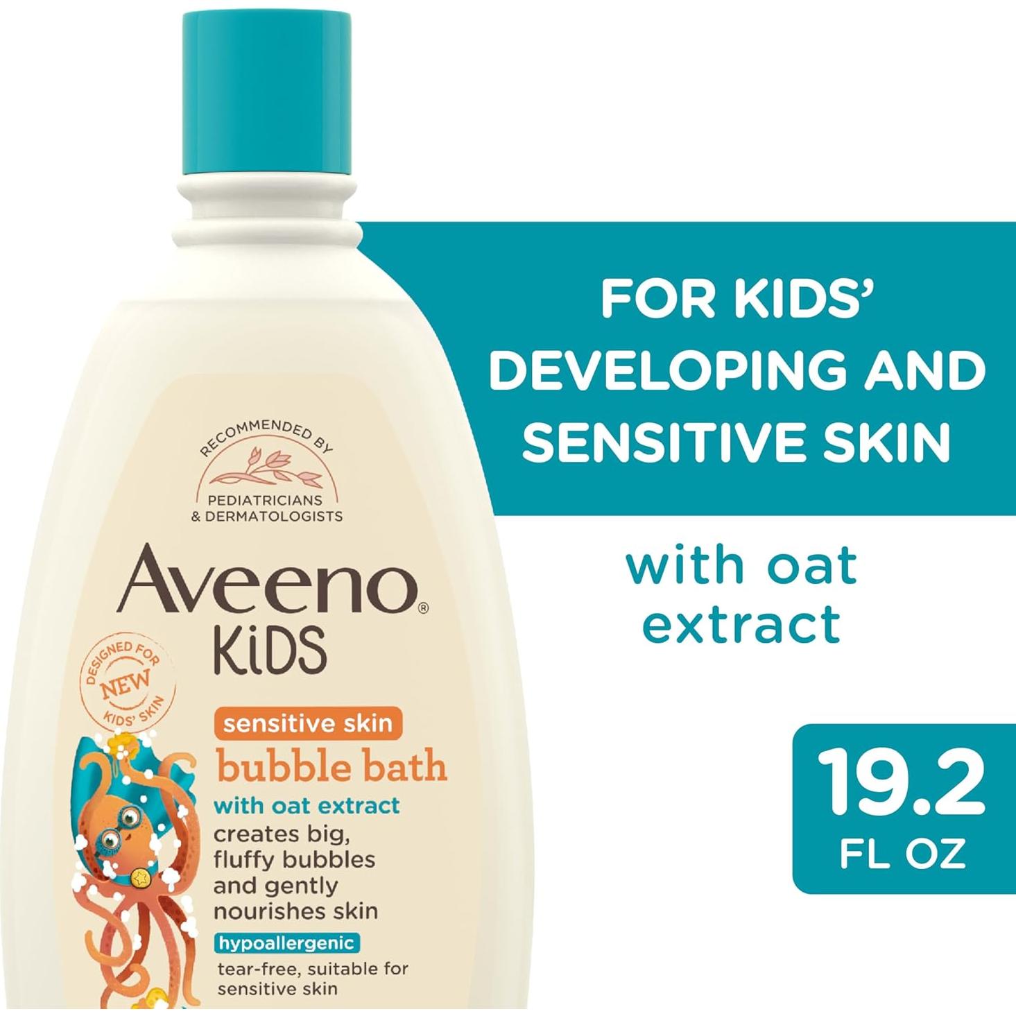 Baño de Burbujas Aveeno Kids 567 ml Piel Sensible Avena