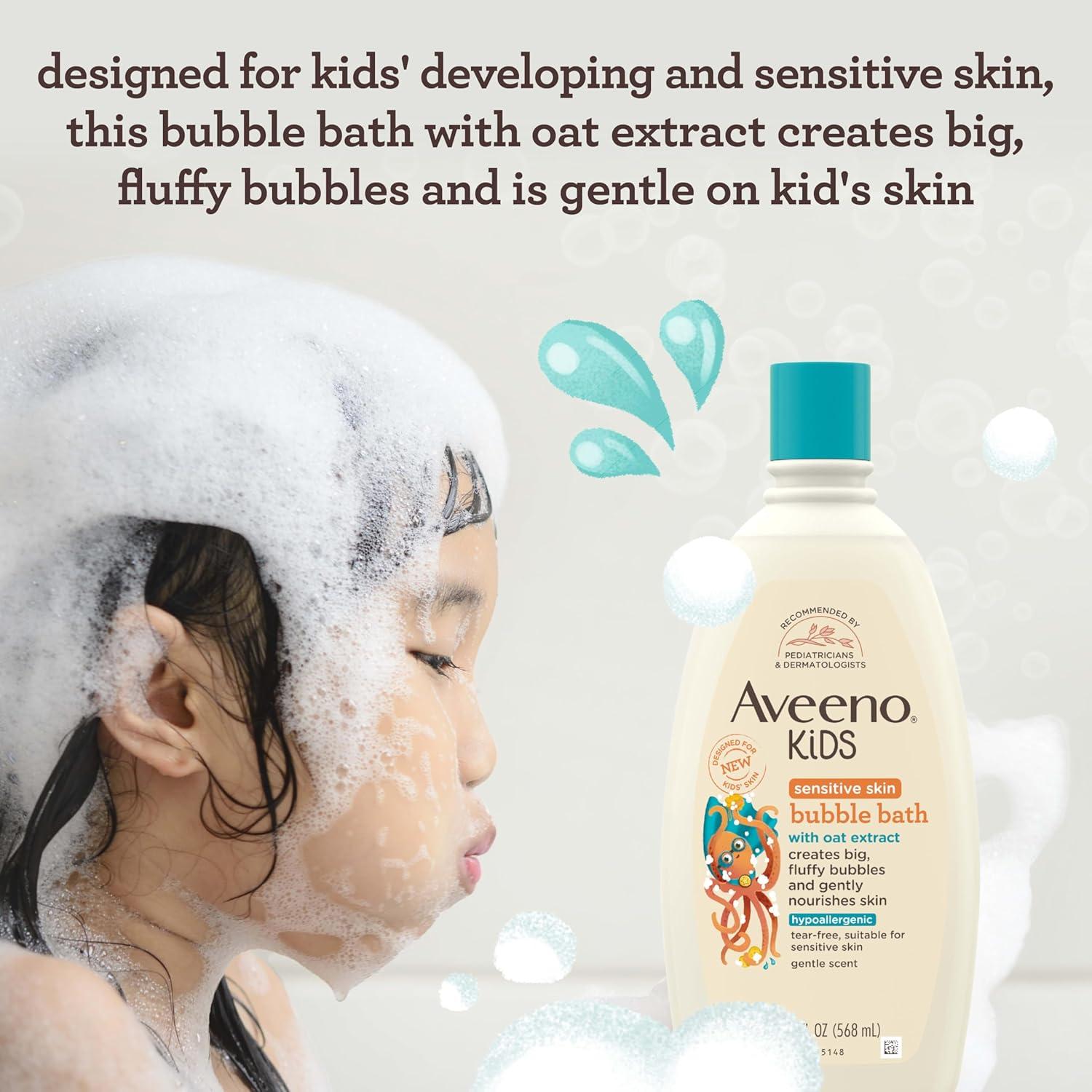 Baño de Burbujas Aveeno Kids 567 ml Piel Sensible Avena