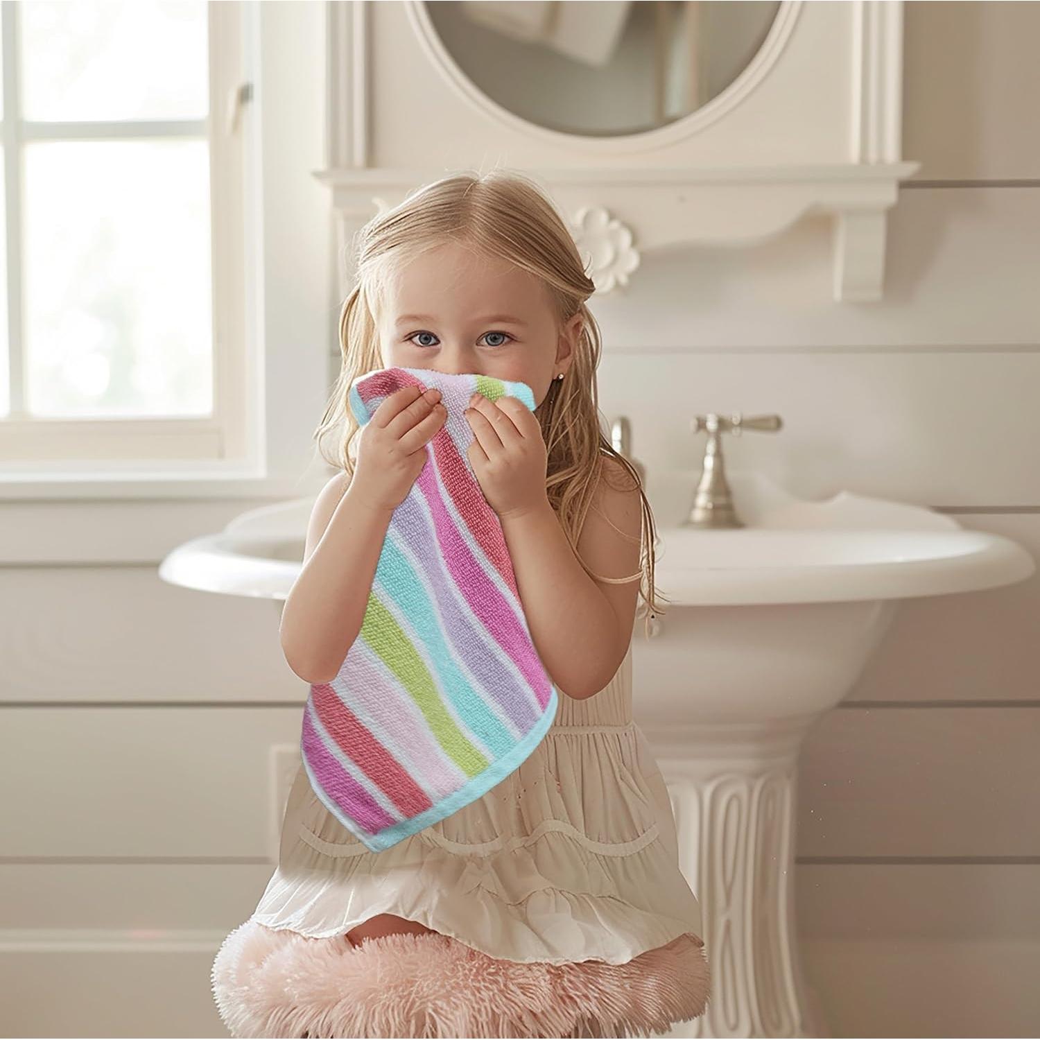 Paquete de 12 Paños de Lavado ORIGINAL KIDS 100% Algodón Rosa