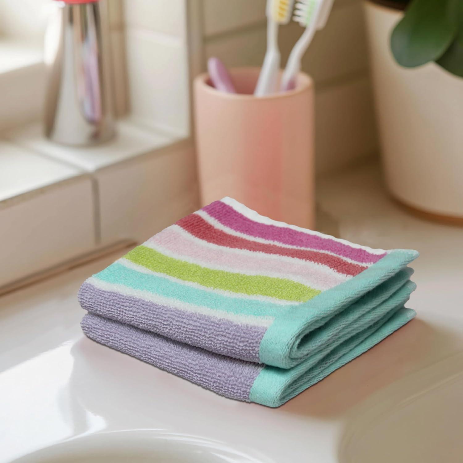 Paquete de 12 Paños de Lavado ORIGINAL KIDS 100% Algodón Rosa