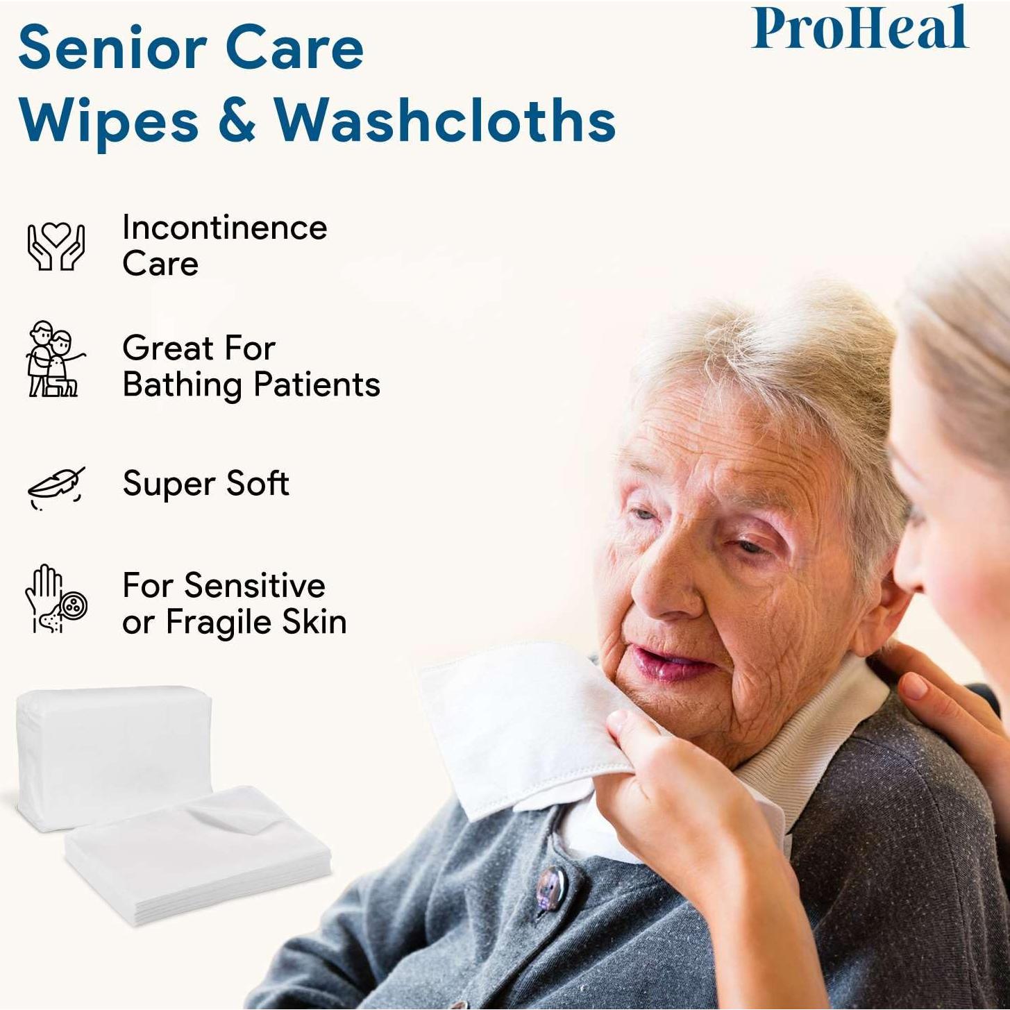 Toallitas Secas Desechables ProHeal - 60 Unidades para Bebés y Adultos