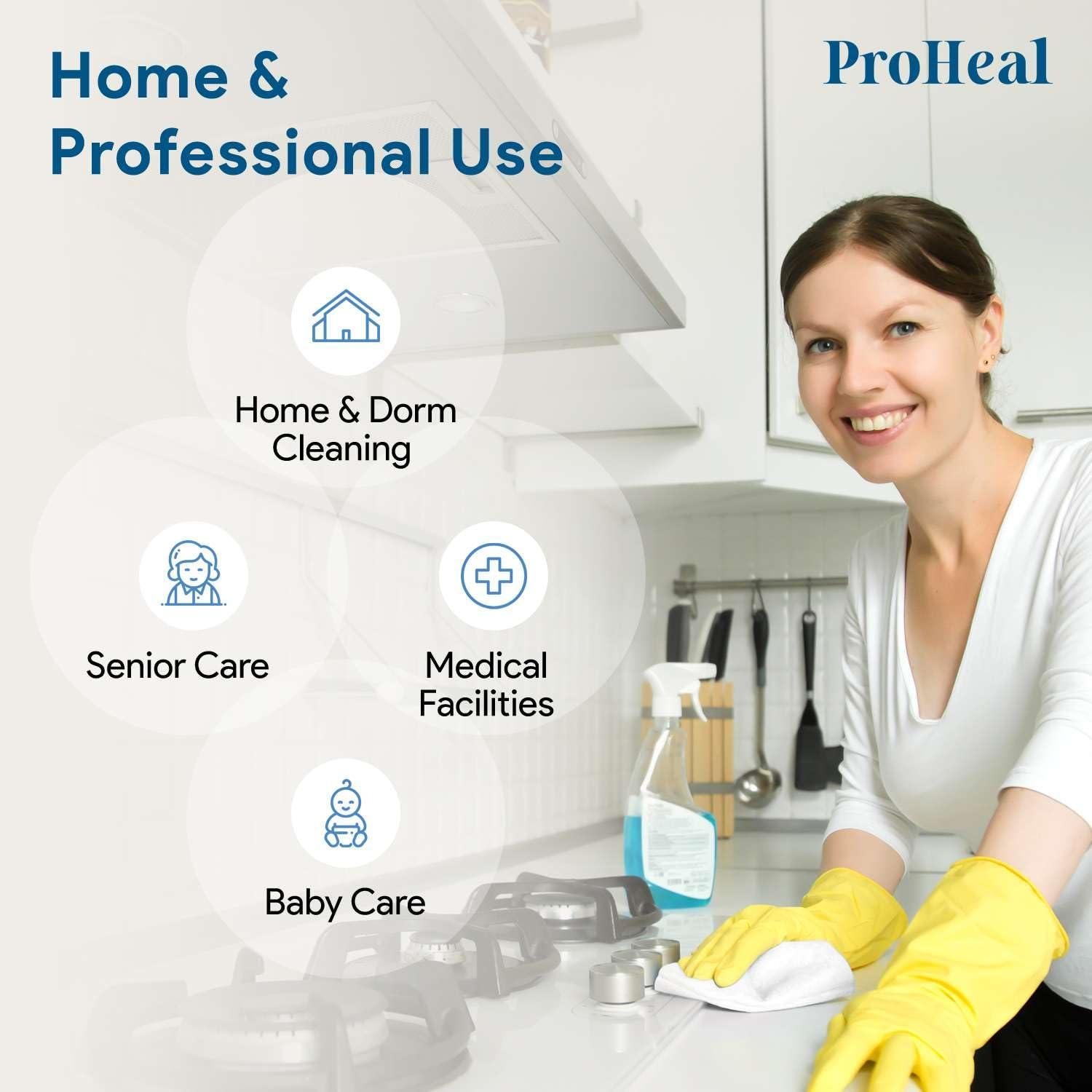 Toallitas Secas Desechables ProHeal - 60 Unidades para Bebés y Adultos