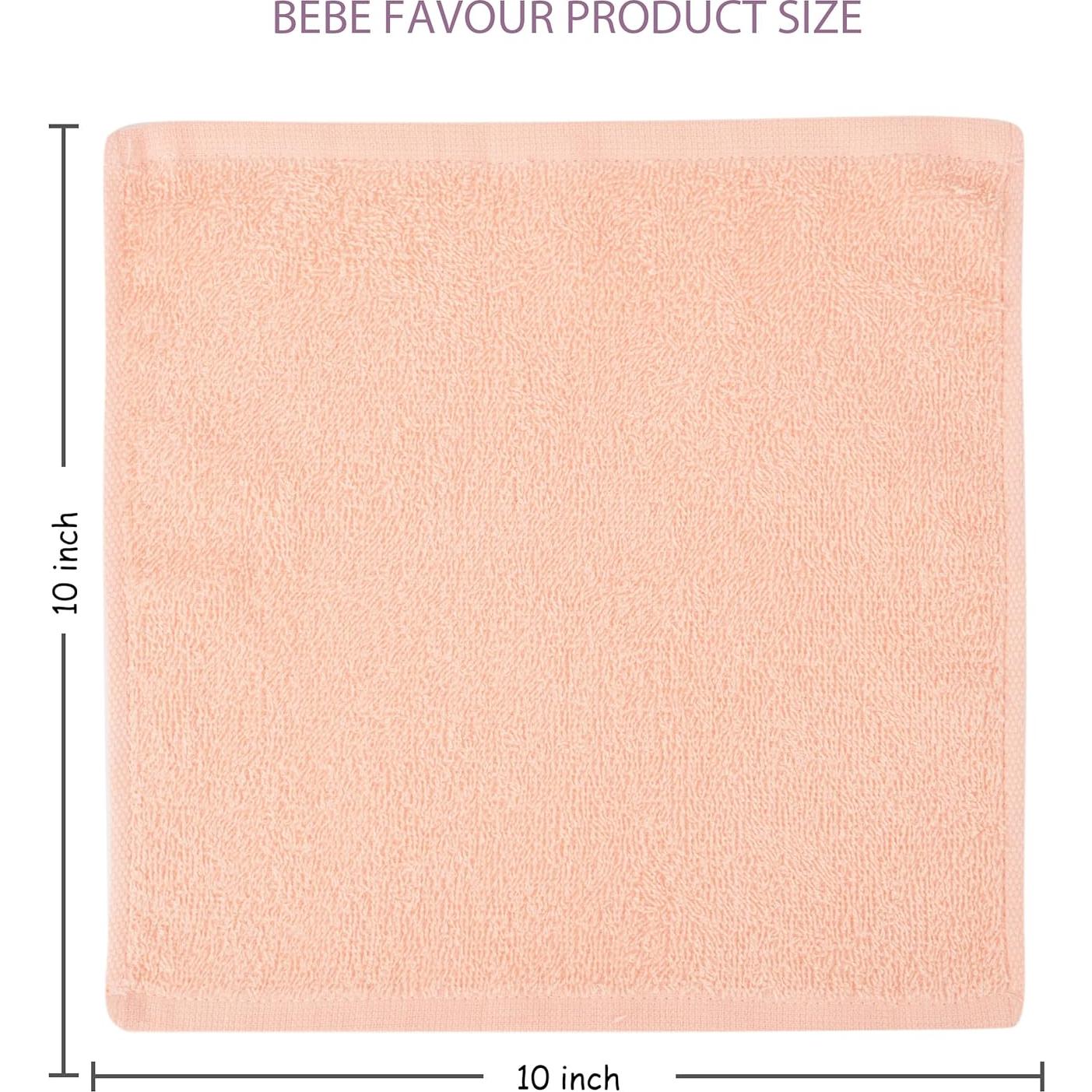 Toallitas para Bebés 100% Algodón BEBE FAVOUR - Paquete de 6