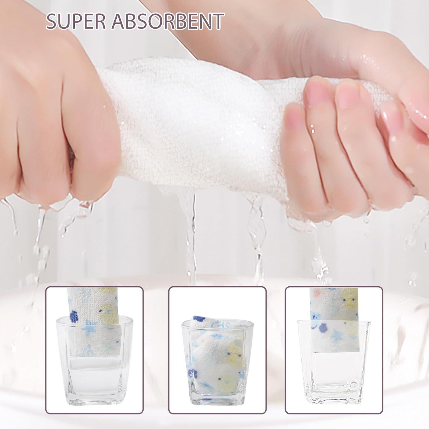 Toallitas para Bebés 100% Algodón BEBE FAVOUR - Paquete de 6