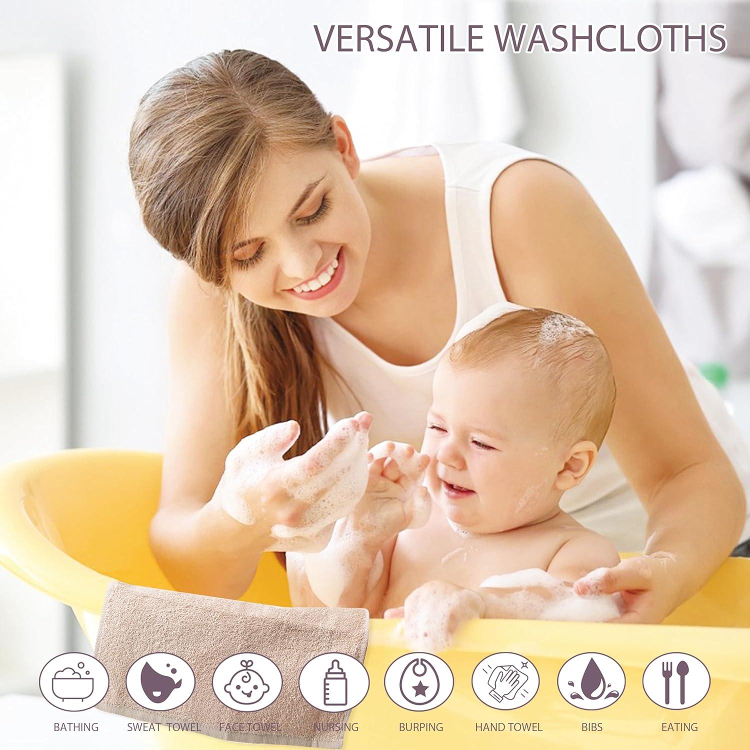 Toallitas para Bebés 100% Algodón BEBE FAVOUR - Paquete de 6