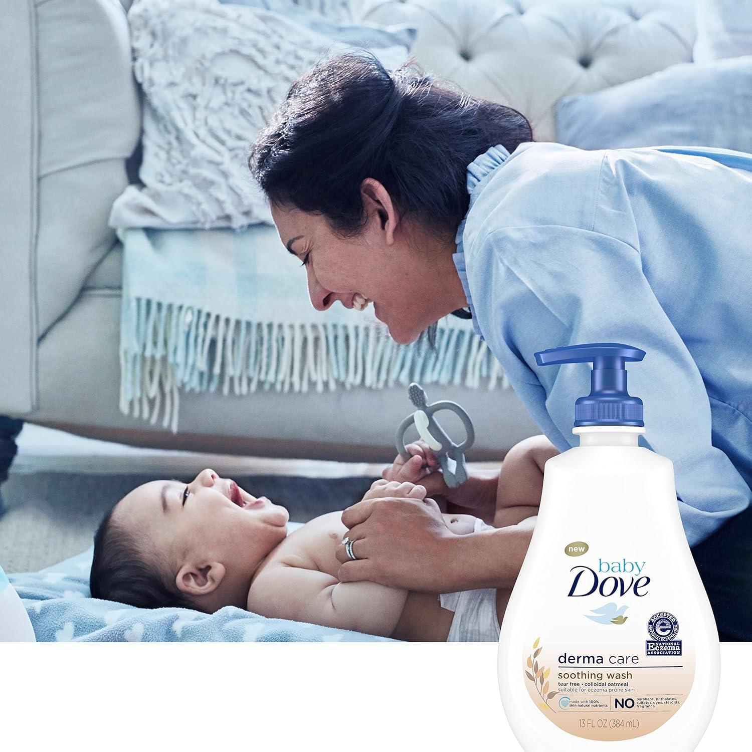 Baby Dove Gel y Crema Suave para Bebés 2x369.5g y 145g Eczema