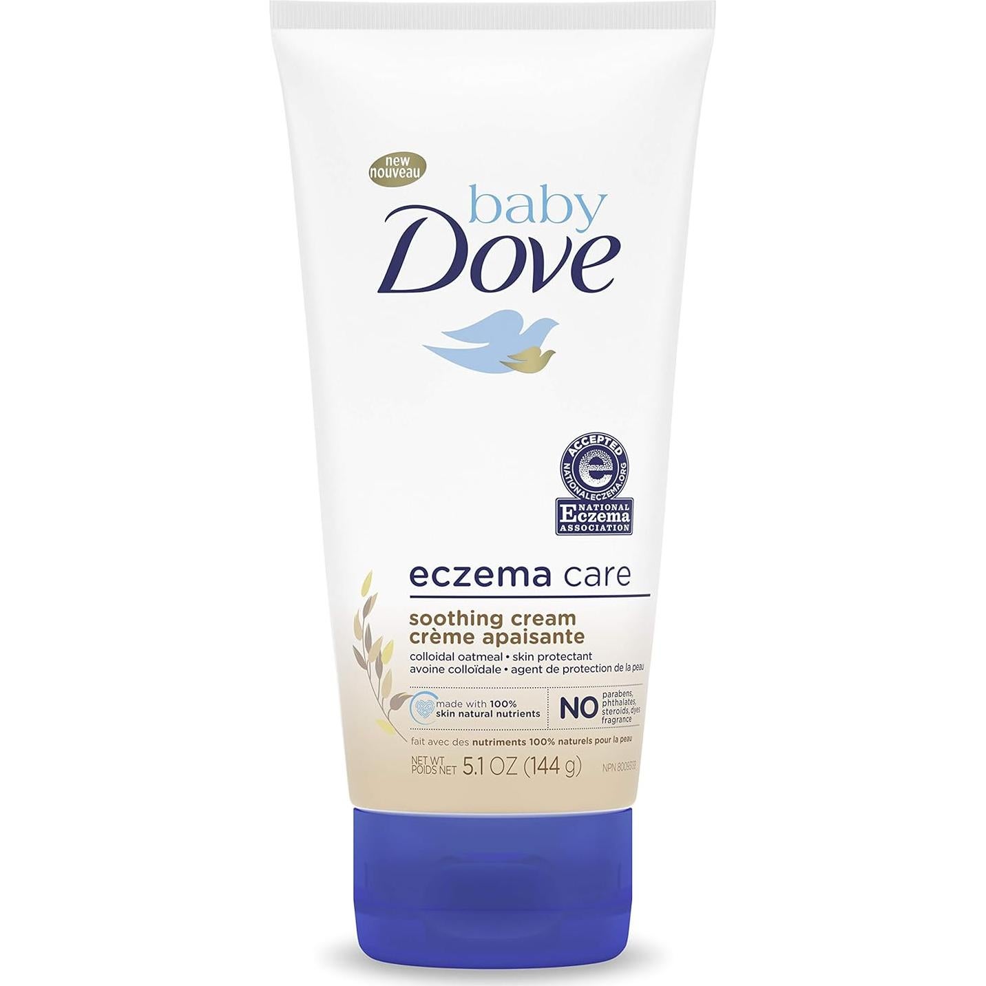 Baby Dove Gel y Crema Suave para Bebés 2x369.5g y 145g Eczema