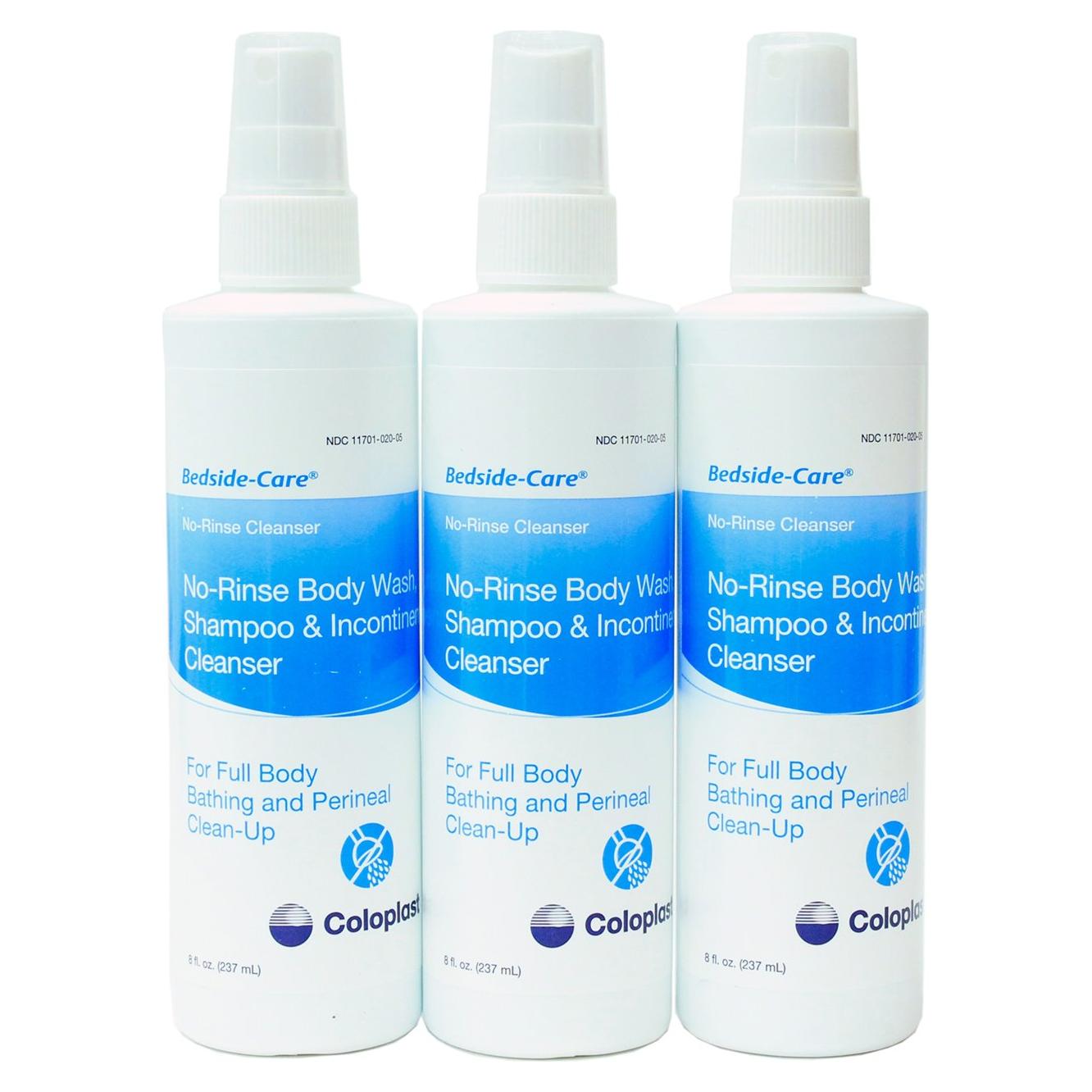 Spray de Lavado Corporal Coloplast 8 oz Sin Enjuague Pack 3