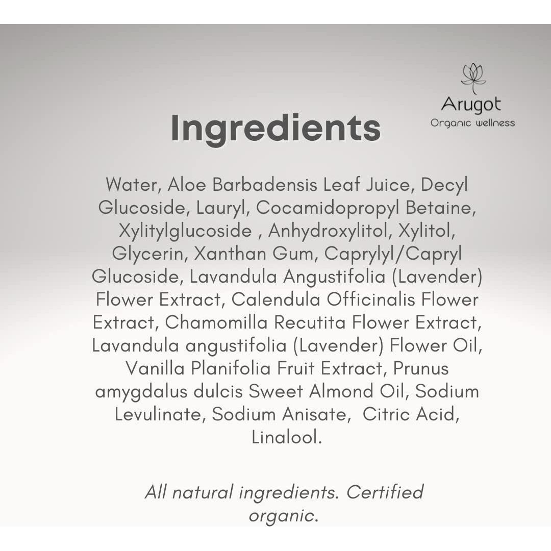 Jabón Orgánico de Caléndula y Manzanilla Arugot 500 ml