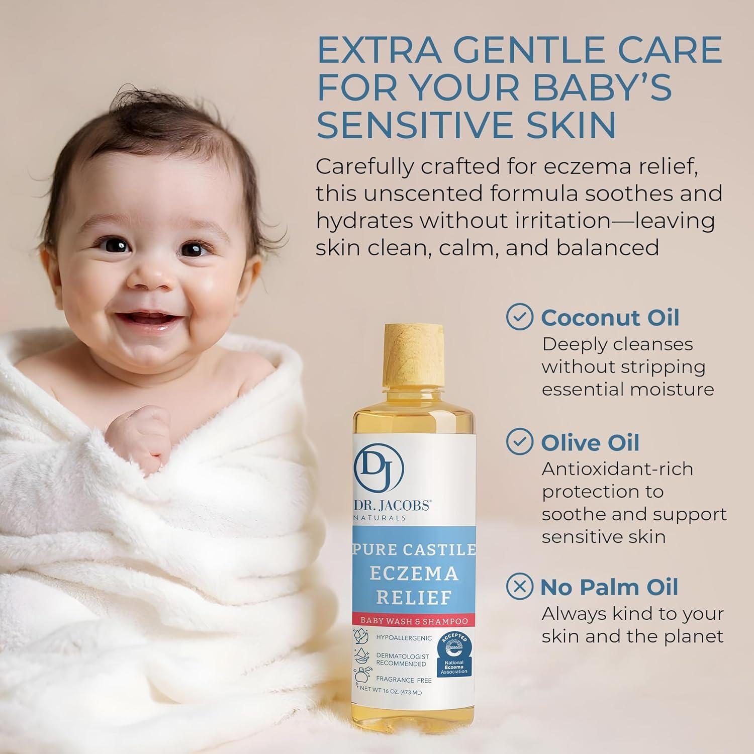 Jabón Corporal Dr. Jacobs para Bebés 473ml - Hipoalergénico