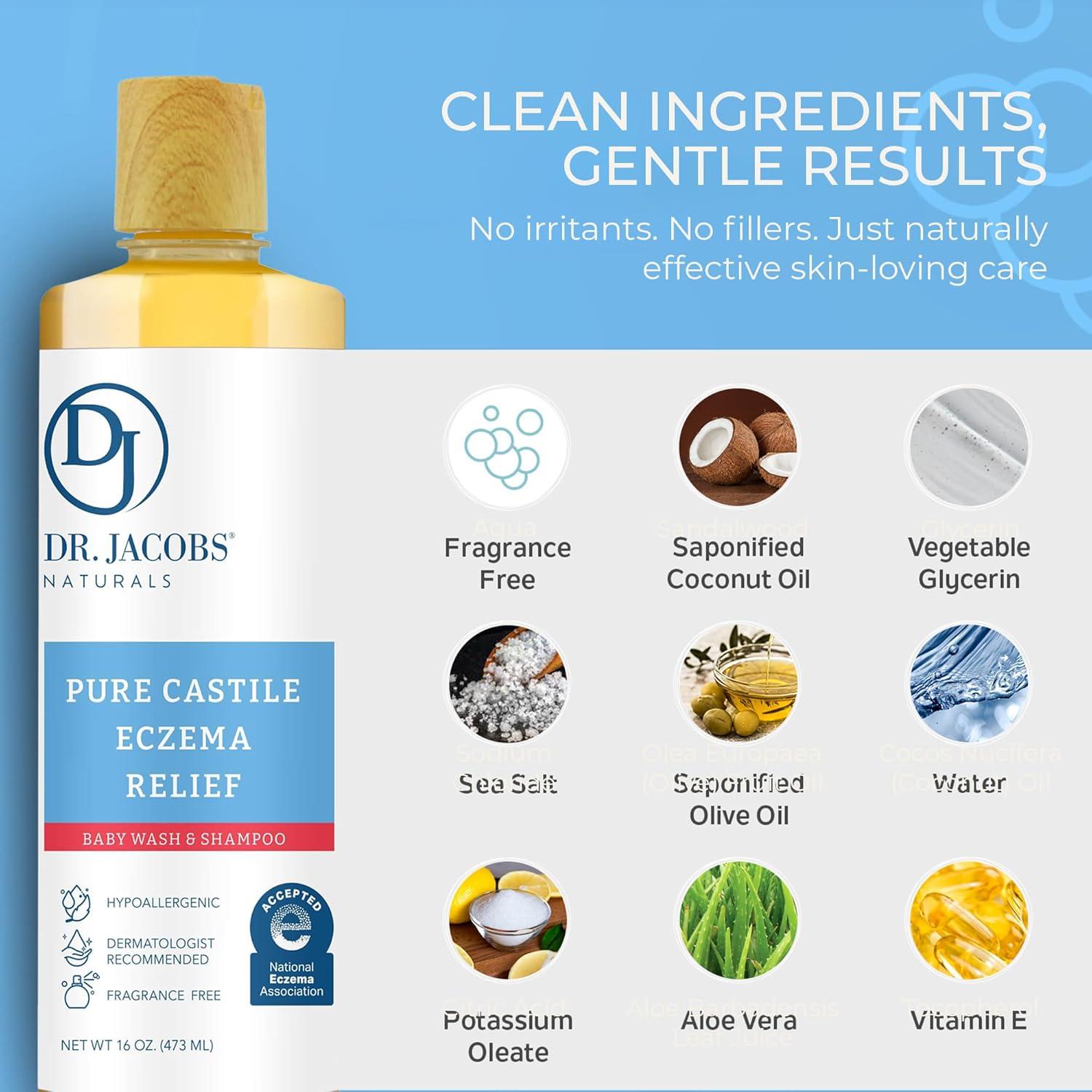 Jabón Corporal Dr. Jacobs para Bebés 473ml - Hipoalergénico