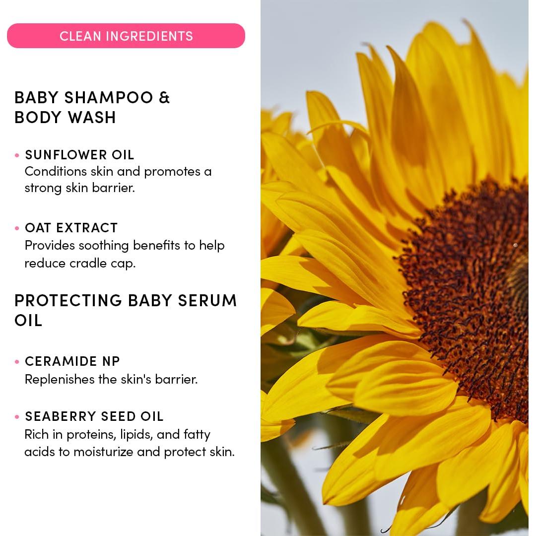 Paquete Cuidado Costra Láctea Bebés Evereden - Champú y Aceite