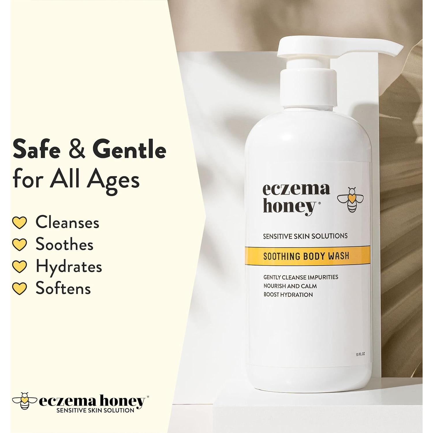 Jabón Corporal Eczema Honey 368.5 g - Gel de Ducha Calmante