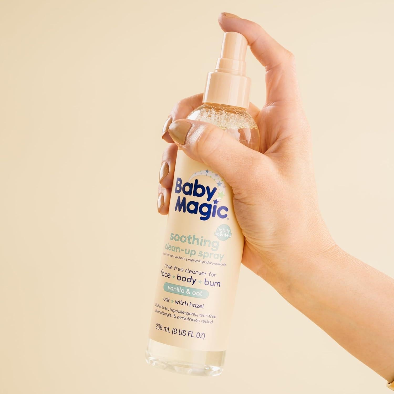 Baby Magic Spray Limpiador Suave Hipoalergénico 226.8 g