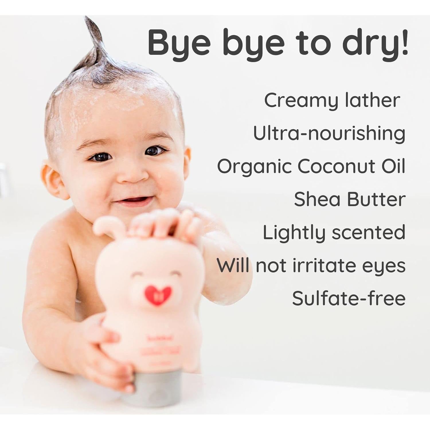 Champú y Lavado Bubbsi 236.6 ml Aceite de Coco Orgánico