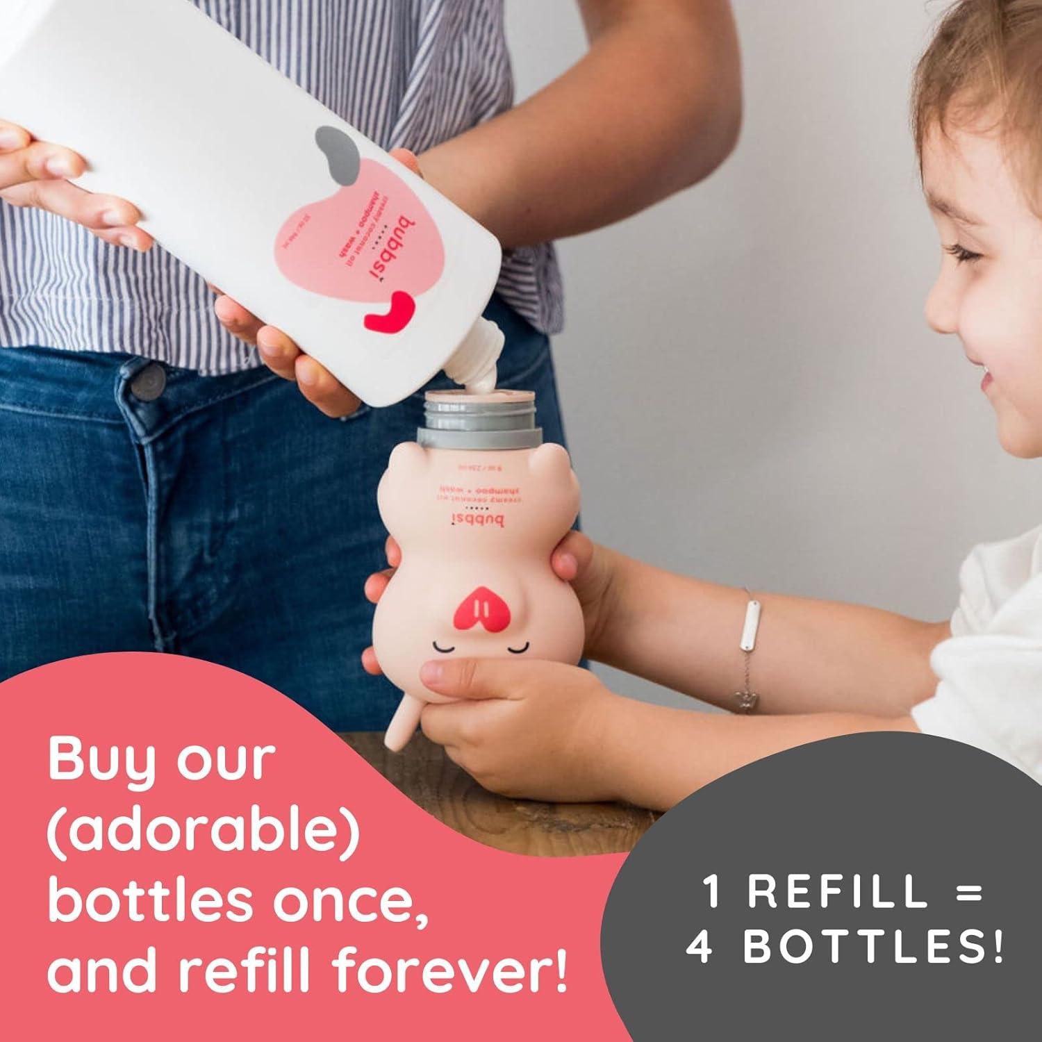 Champú y Lavado Bubbsi 236.6 ml Aceite de Coco Orgánico