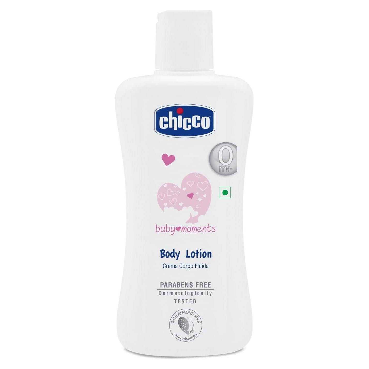 Loción Corporal Chicco Baby Moments 200 ml Hidratante