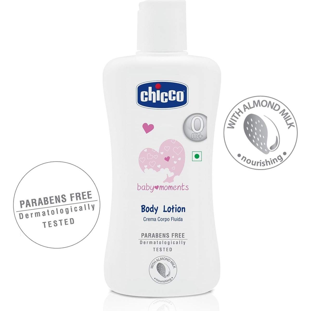 Loción Corporal Chicco Baby Moments 200 ml Hidratante