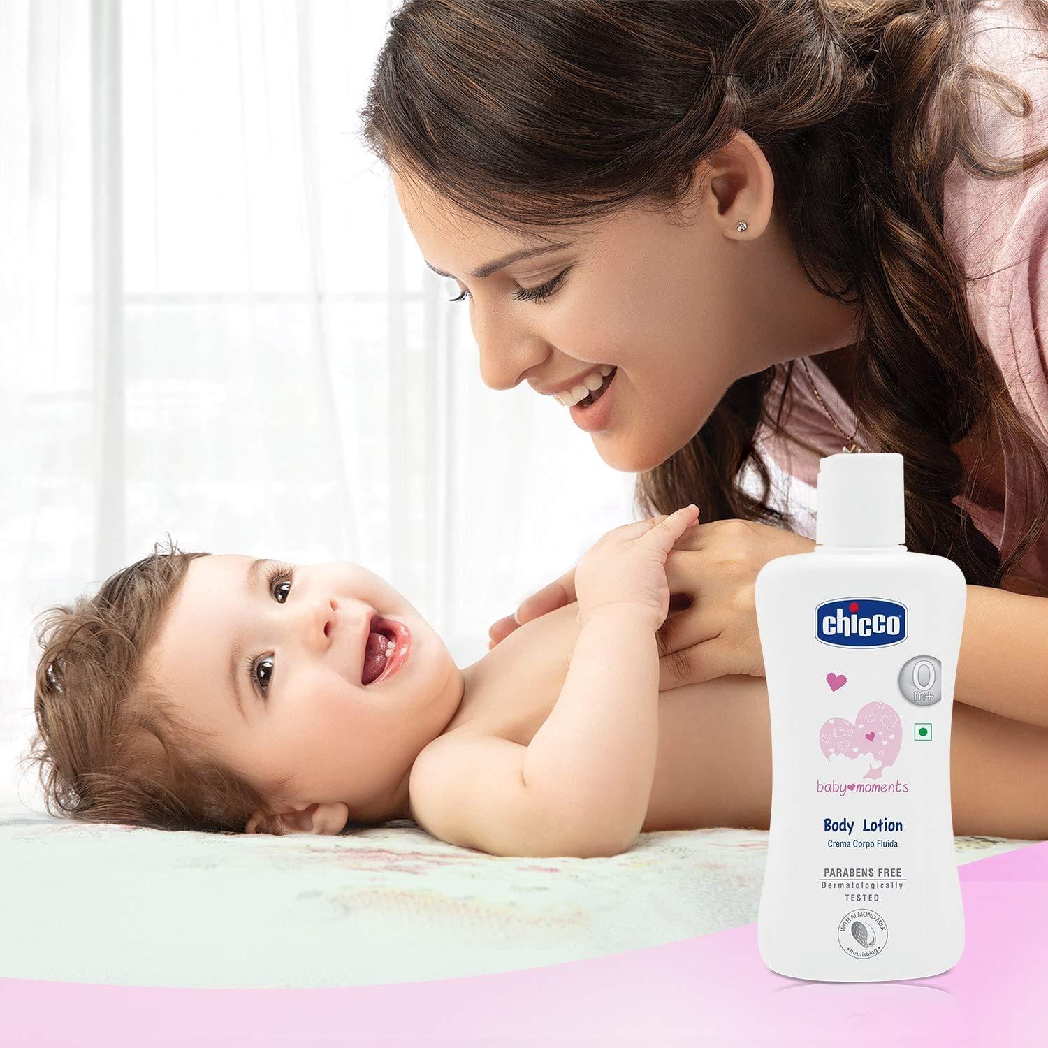 Loción Corporal Chicco Baby Moments 200 ml Hidratante