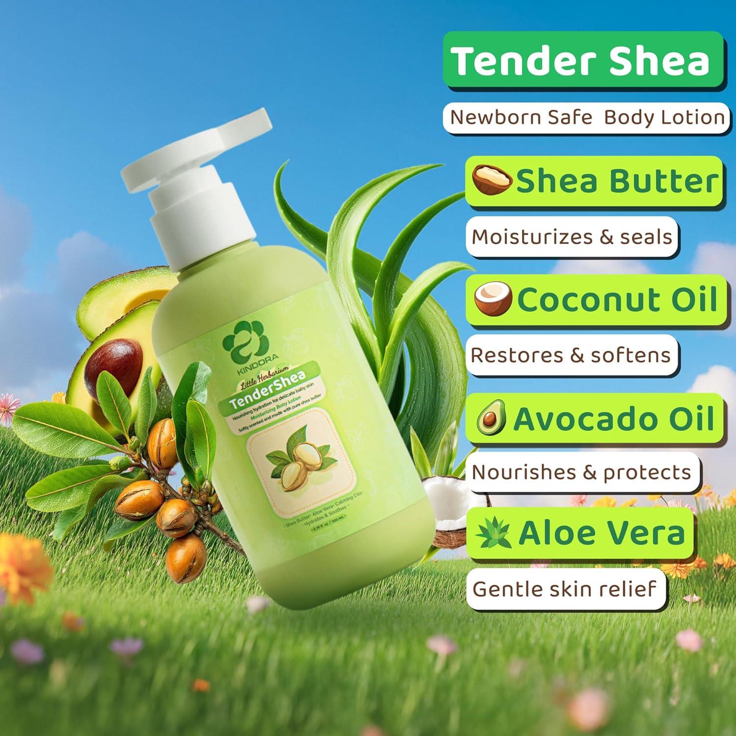 Loción Hidratante Vegana KINDORA para Bebés 199.5 ml