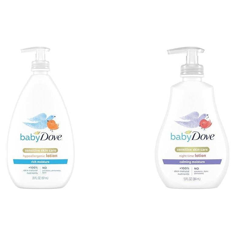 Loción Corporal Baby Dove Hidratante y Calmante 591ml + 384ml