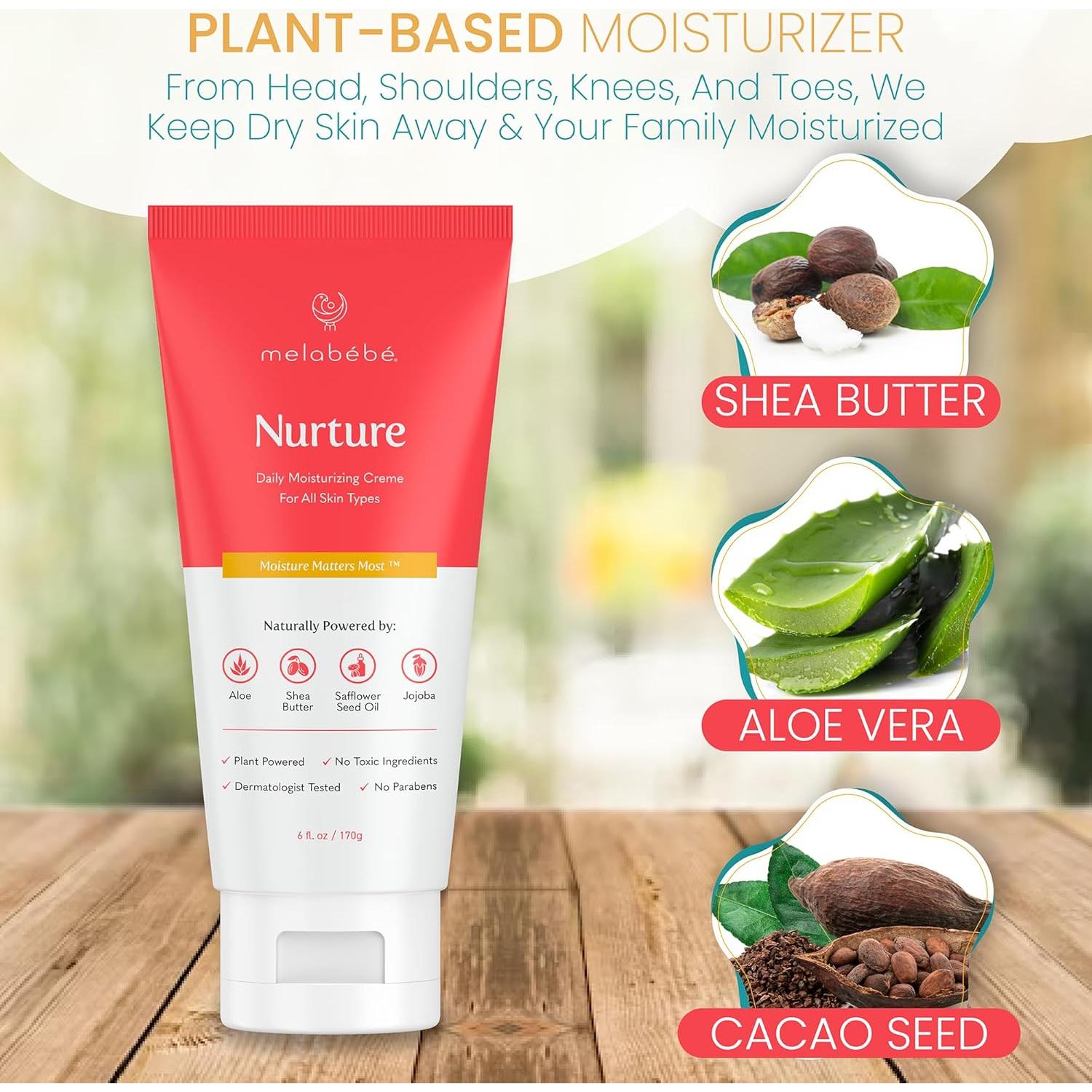 Crema Hidratante Diaria Melabebe 170g para Eczema Bebé