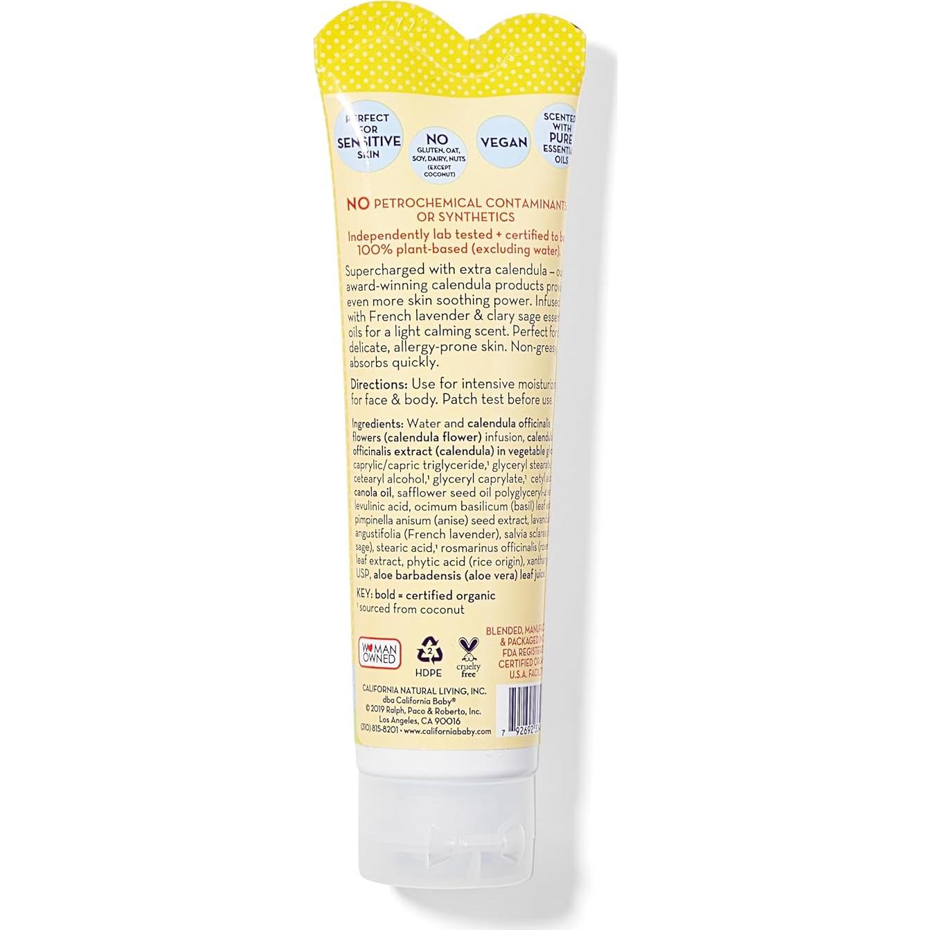 Crema de Caléndula California Baby 51 g | Suavizante Piel Irritada