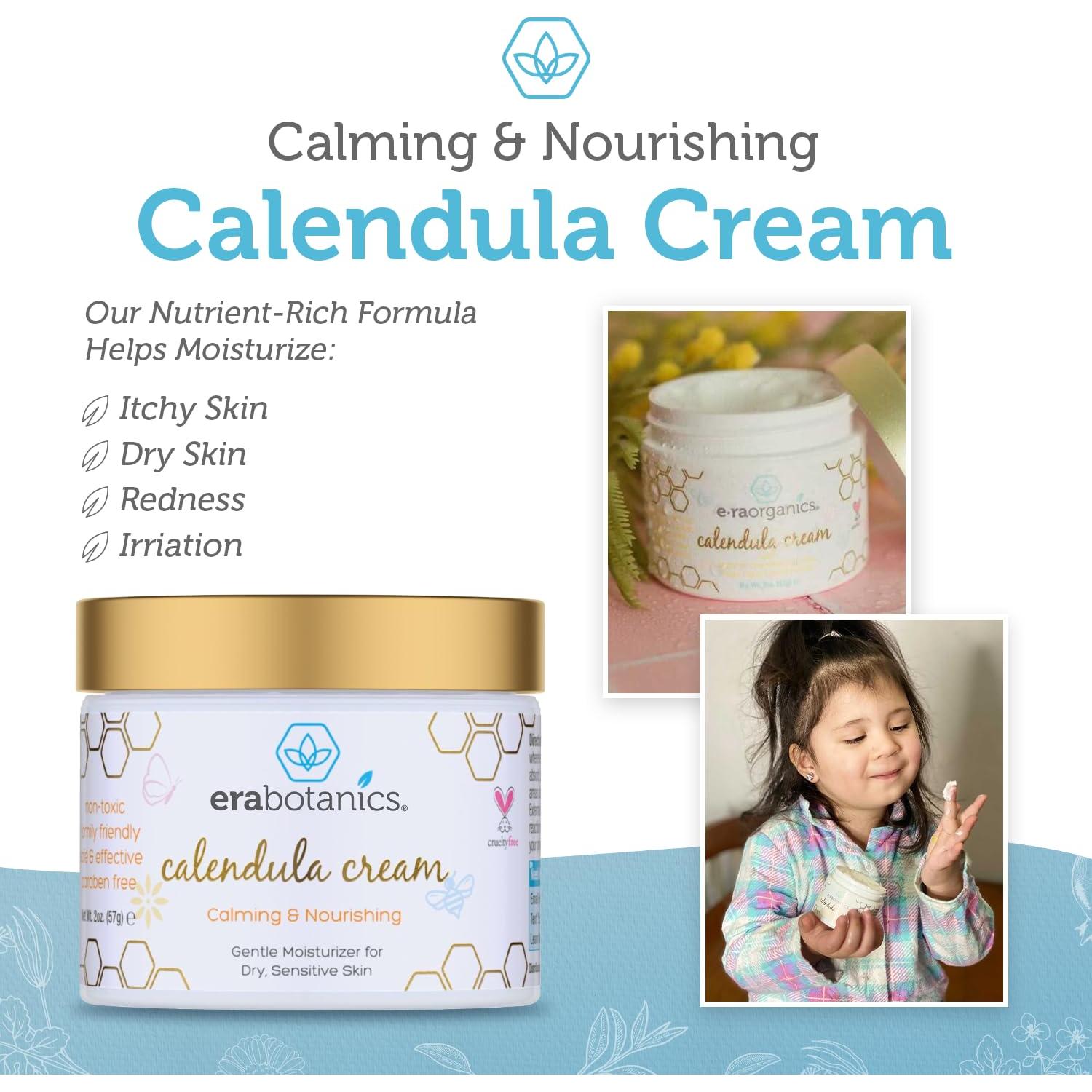Crema de Caléndula Era Organics para Bebés 56.7g - Hidratante Suave