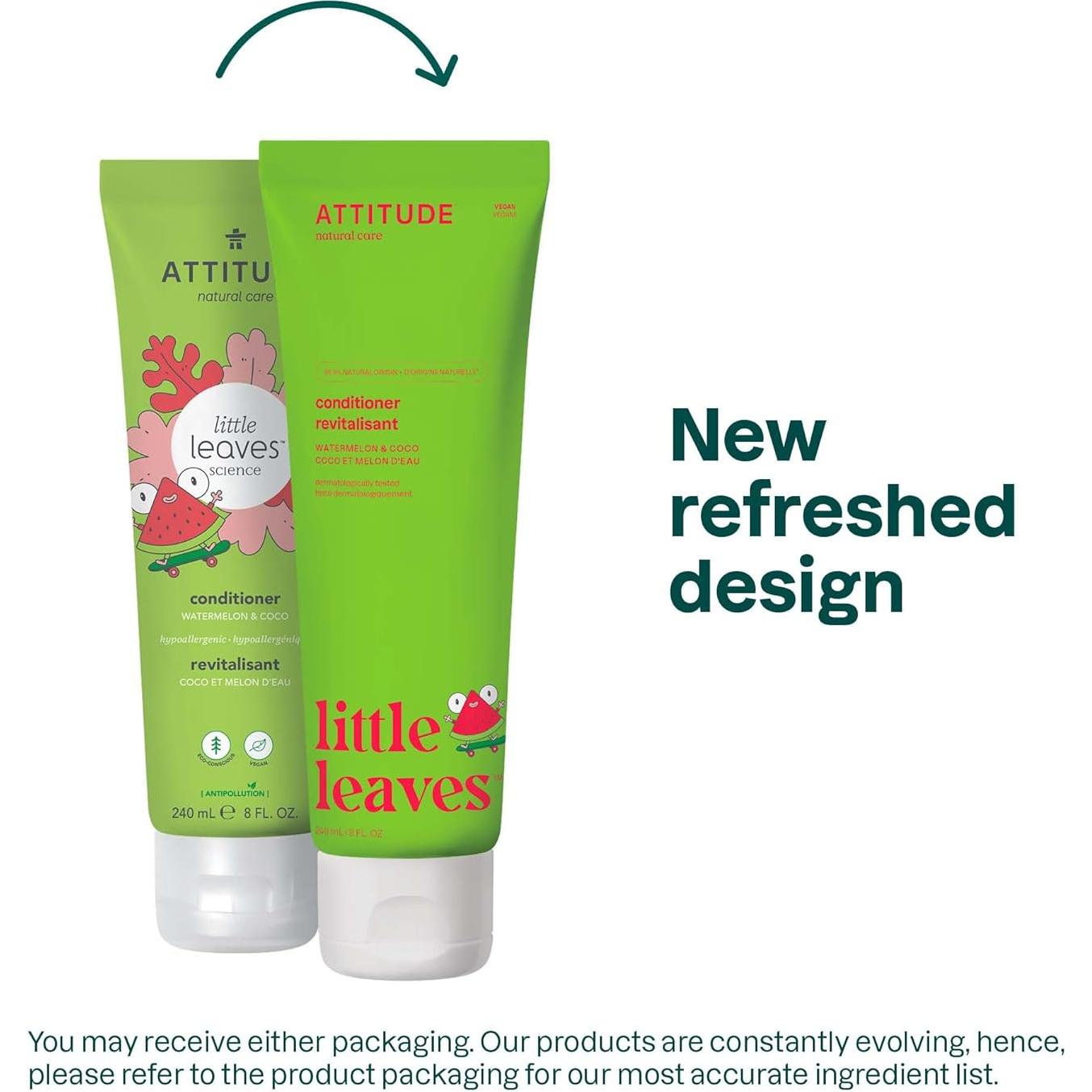 Acondicionador Natural ATTITUDE Niños 236.6 ML Sandía y Coco