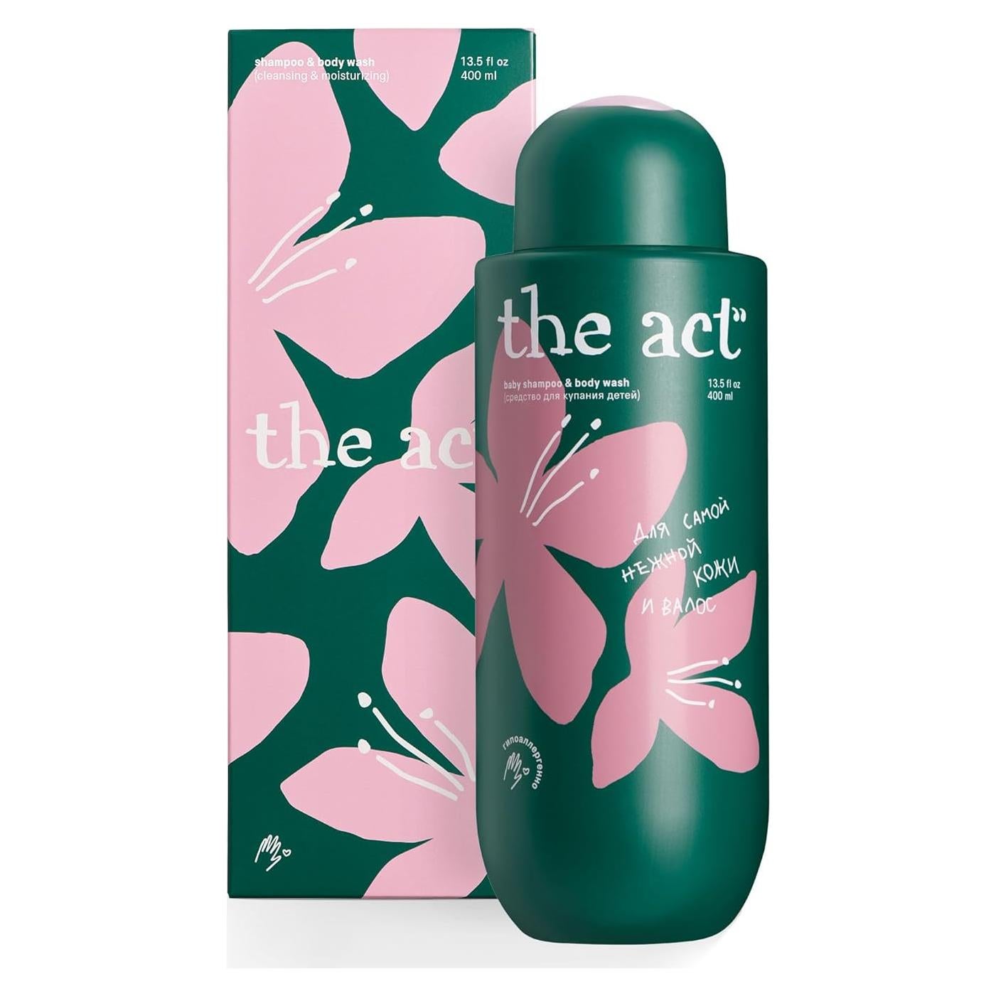 Champú y Gel de Baño Orgánico The Act 400 ml Manzanilla