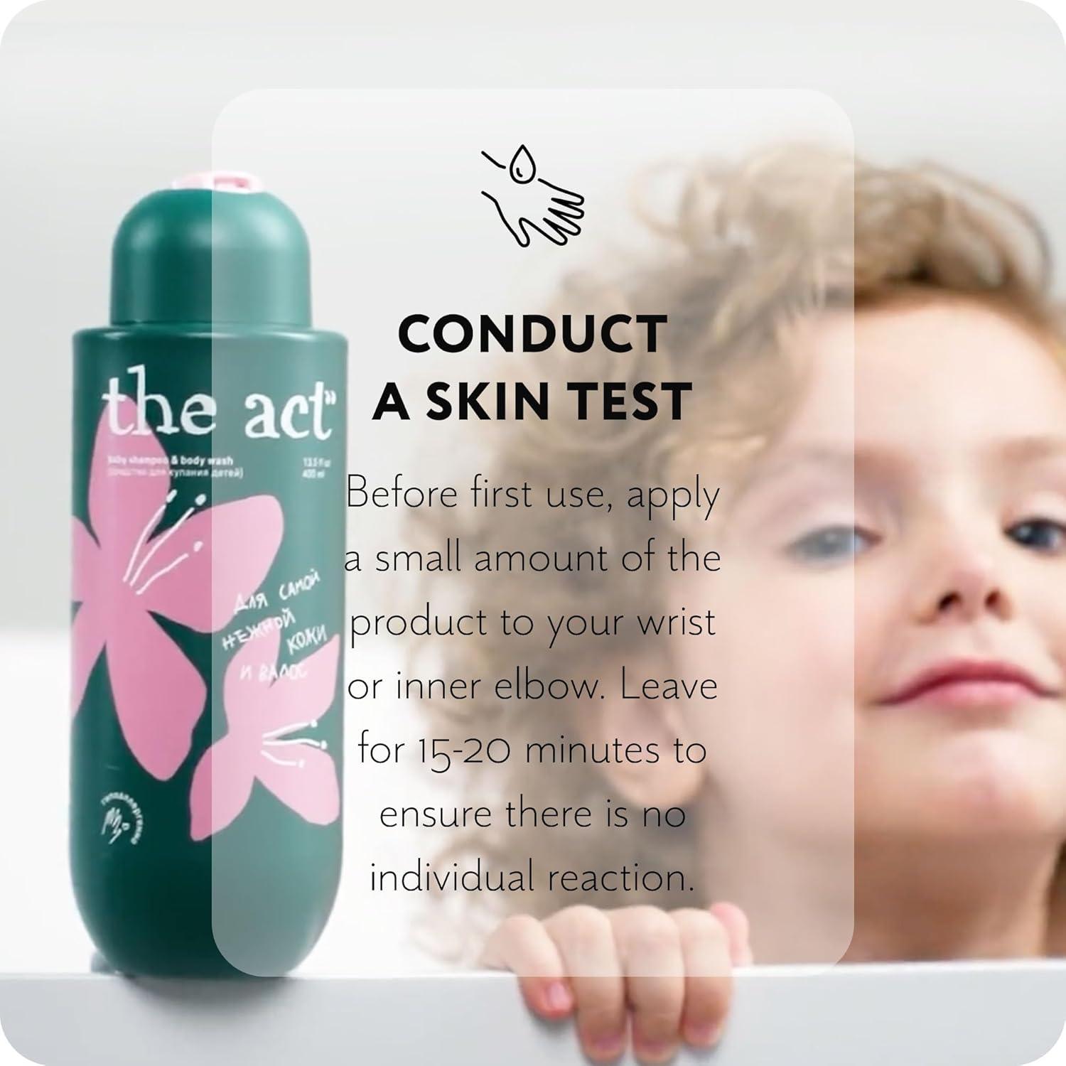 Champú y Gel de Baño Orgánico The Act 400 ml Manzanilla