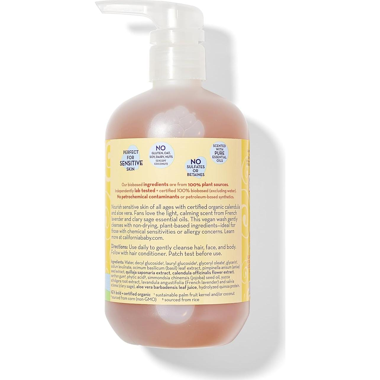 Champú y Gel de Baño California Kids Caléndula 100% Natural 537g