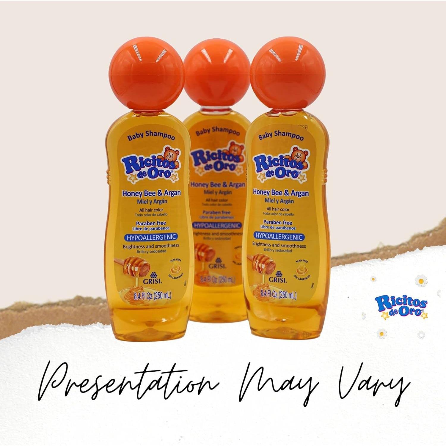 Champú Ricitos de Oro Miel Bee Grisi 3 Botellas 250ml