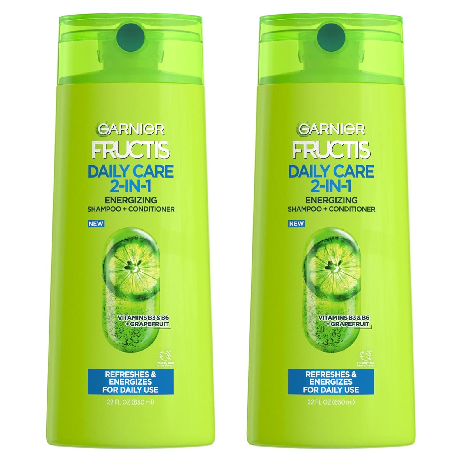 Champú y Acondicionador 2 en 1 Garnier Fructis 650 ml Vegano