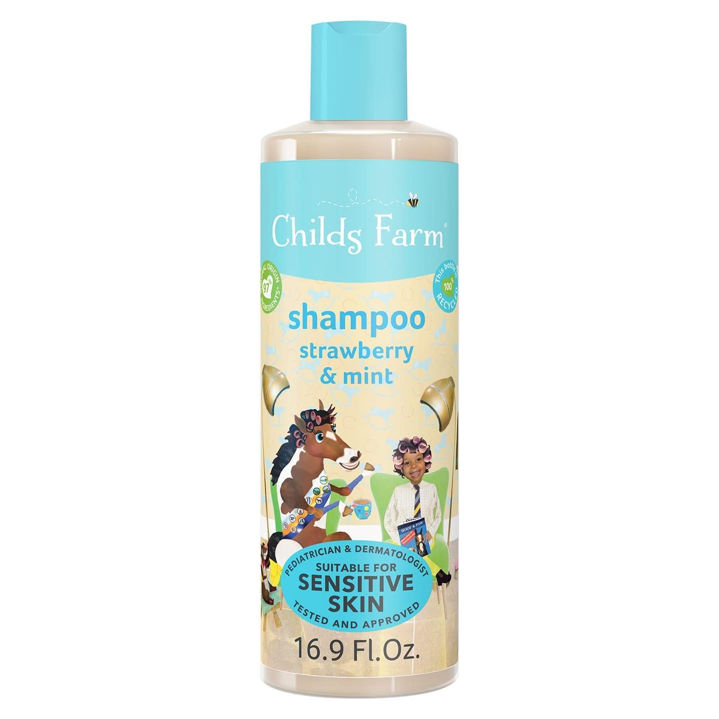 Champú para Niños Childs Farm 500 ml - Piel Sensible, Fresa y Menta