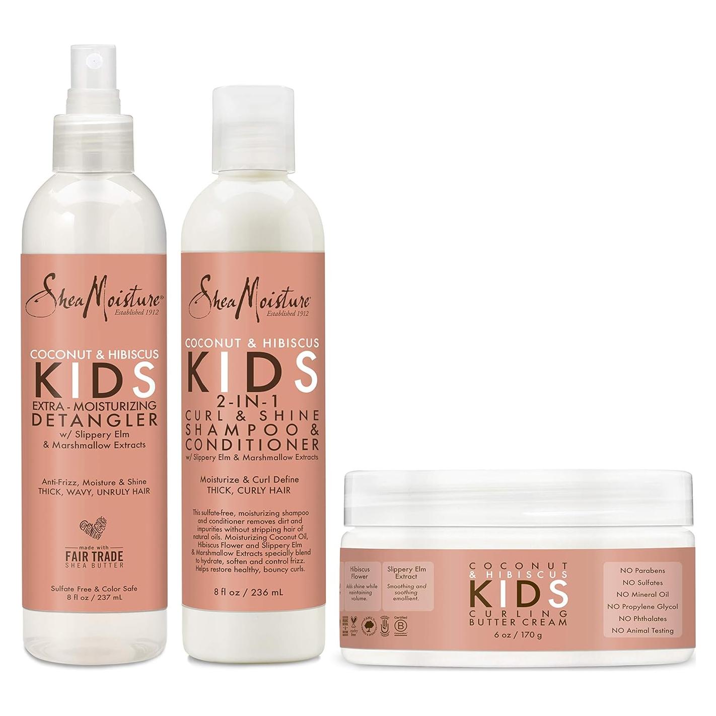 SheaMoisture Niños 2 en 1 Champú y Acondicionador Coco Hibisco 170g