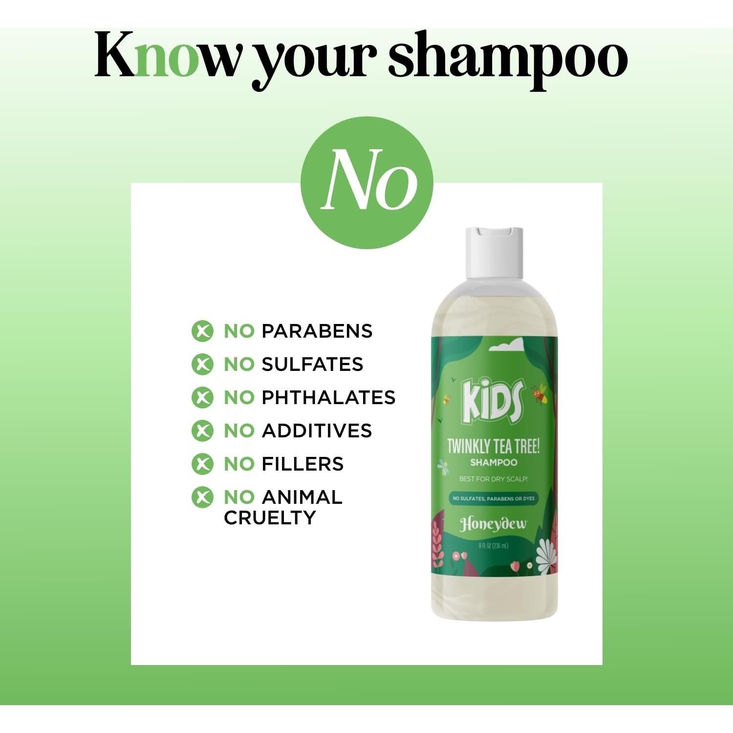 Champú Honeydew para Niños 236.6 ml - Cuero Cabelludo Seco