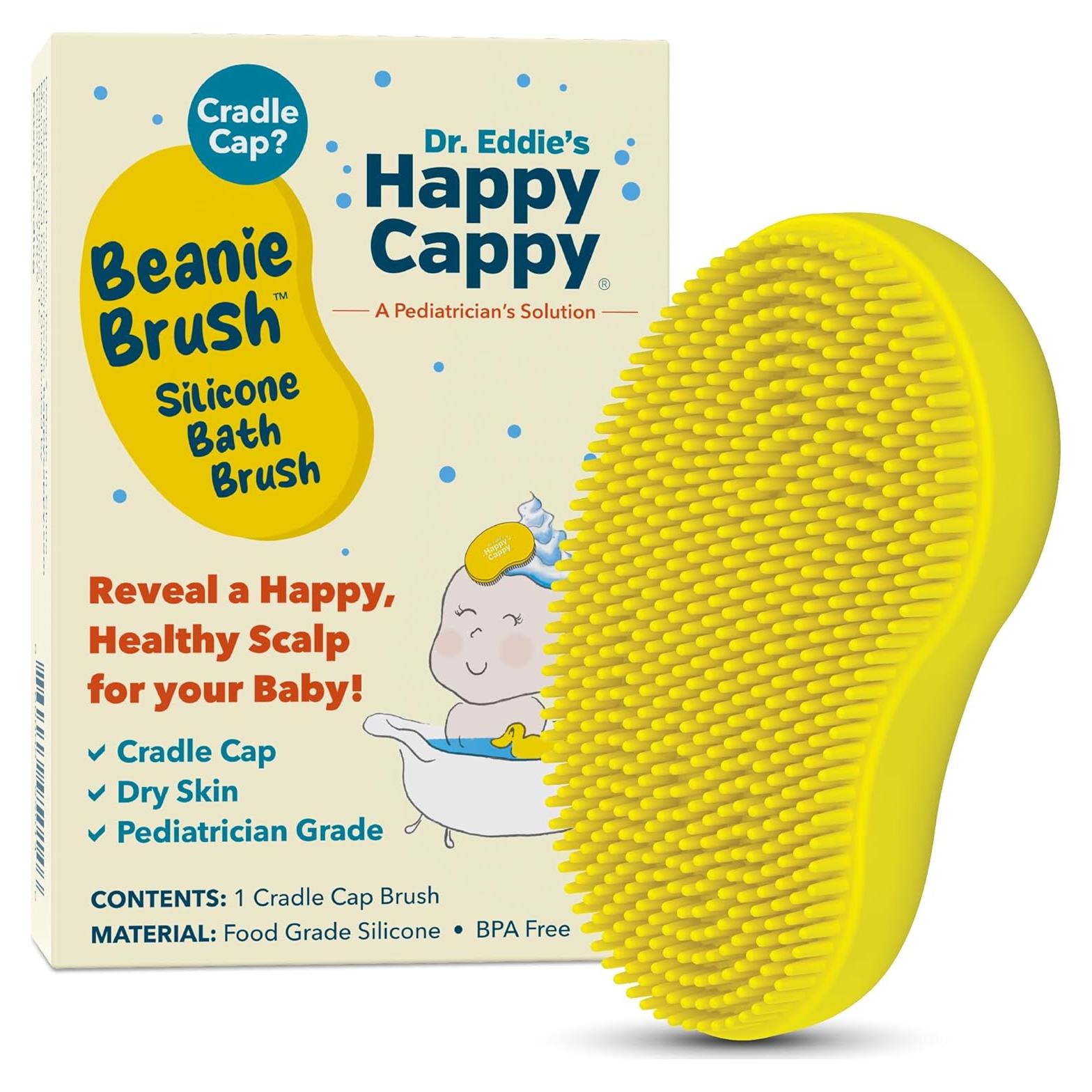 Cepillo Beanie Happy Cappy - Cuidado de costra láctea bebé