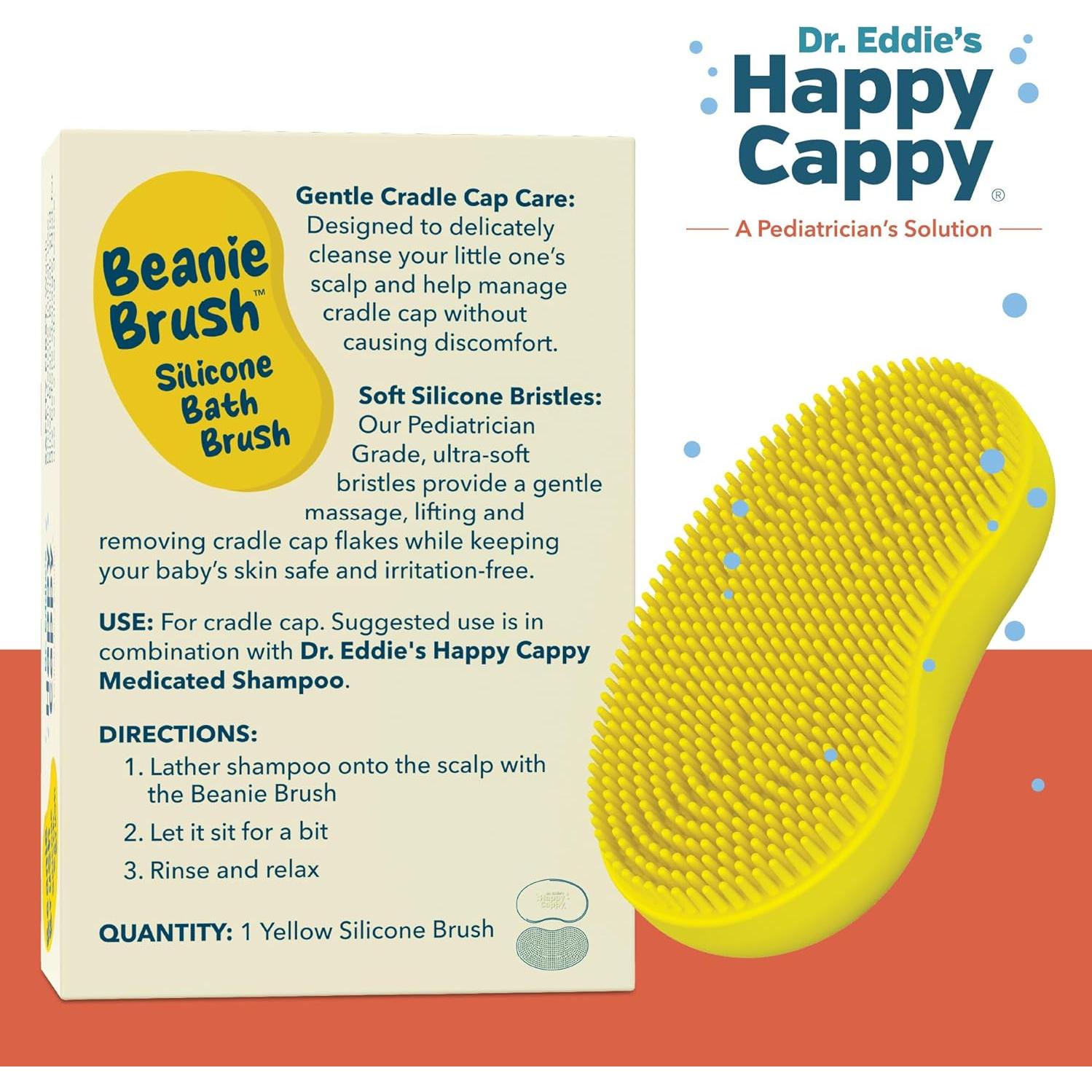 Cepillo Beanie Happy Cappy - Cuidado de costra láctea bebé