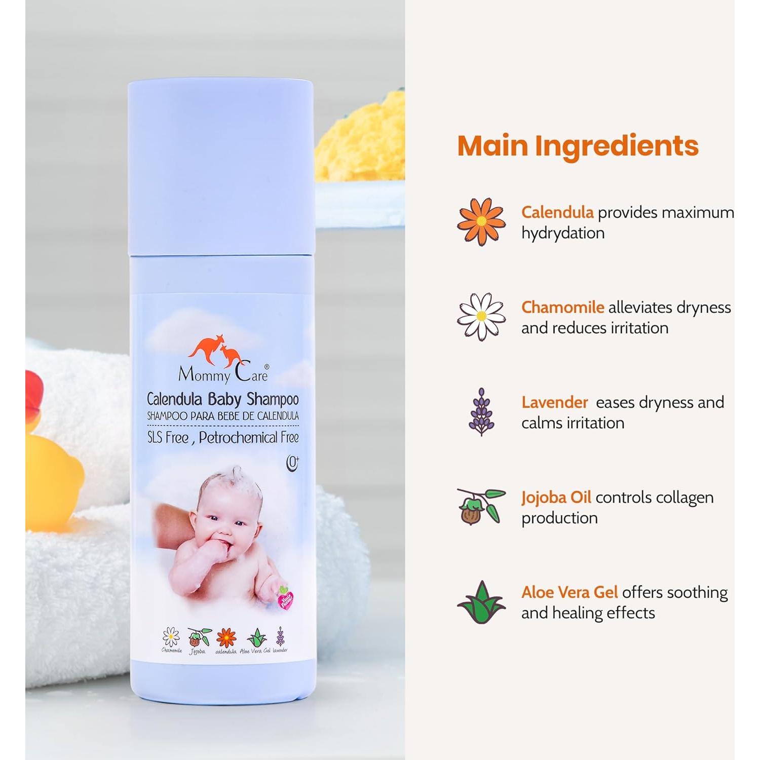 Champú Natural Mommy Care 200 ml - Suave y Nutritivo Bebés